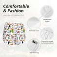 thumbnail image 4 of Gukieu Cartoon Wild Animals Print Women's Sports Shorts with Drawstring Elastic Waistband for Running, Yoga, Fitness-Large, 4 of 7
