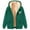 #008 Green, variant on Ichuanyi Women's Casual Winter Warm Sherpa Lined Zip Up Hooded Sweatshirt Jacket Coat