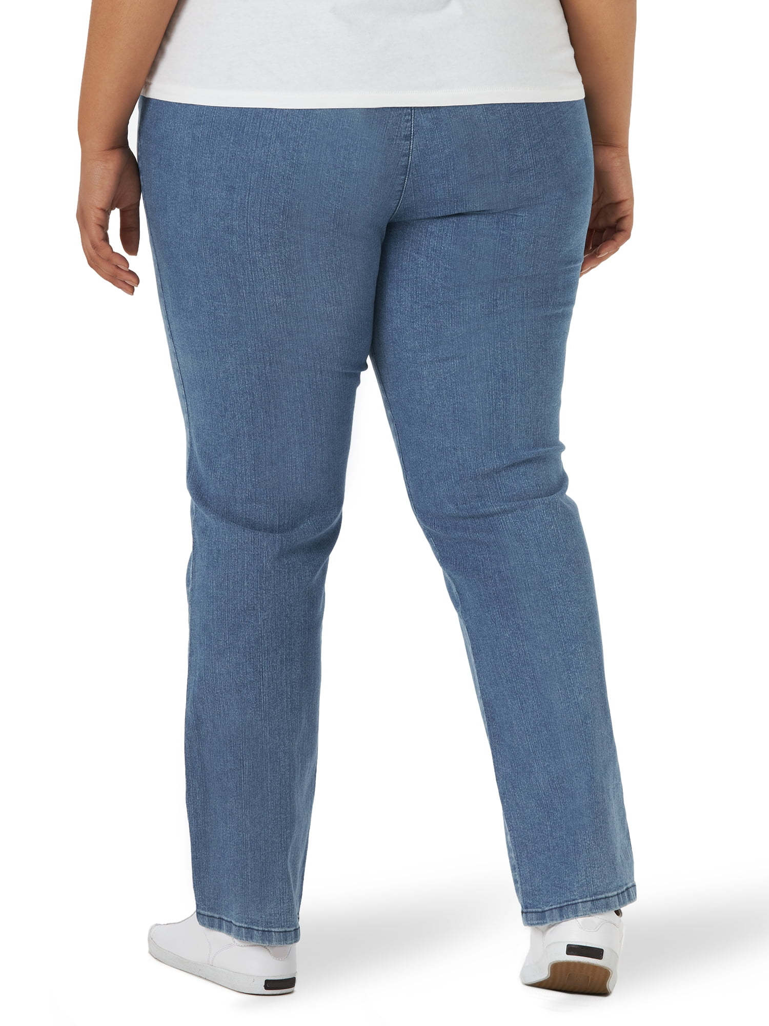 Chic Women's Plus Size Easy Fit Elastic Waist Pull On Pant