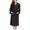 502_Black, variant on Long Sleeve Robe for Women Fuzzy Loungewear Oversized Warm Women's Robes Bath Womens Bathrobe Black