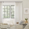 thumbnail image 2 of Cortinas Twodrapes de lino natural plisadas, 300 x 305 cm, color crema, 2 of 9
