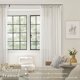 thumbnail image 2 of Cortinas Twodrapes de lino natural plisadas, 300 x 305 cm, color crema, 2 of 9
