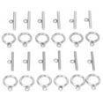 thumbnail image 1 of Toggle Clasps, Stainless Steel Portable Lightweight T-Bar Clasps Convenient  For Necklace For Bracelet, 1 of 8