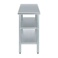 thumbnail image 2 of AmGood 30 in. x 18 in. Stainless Steel Table with Two Undershelves | Metal Utility Kitchen Prep Work Table | NSF, 2 of 8