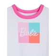 thumbnail image 2 of Barbie Girls Short Sleeve Snug Fit Sleep Top and Shorts Pajama Set, 2-Piece, Sizes 4-10, 2 of 3