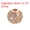 Rose Gold, variant on Charm Rhinestone Beads, 8 Pack 10mm Round Zircon Pave Spacer Beads for Jewelry Making (White - Gold)