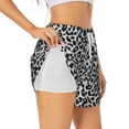 thumbnail image 2 of Haiem Similar To Leopard Print Women's 2 in 1 Running Shorts - Lightweight Athletic Workout Gym Yoga Breathable Sports Shorts Liner with Phone Pockets-XX-Large, 2 of 9