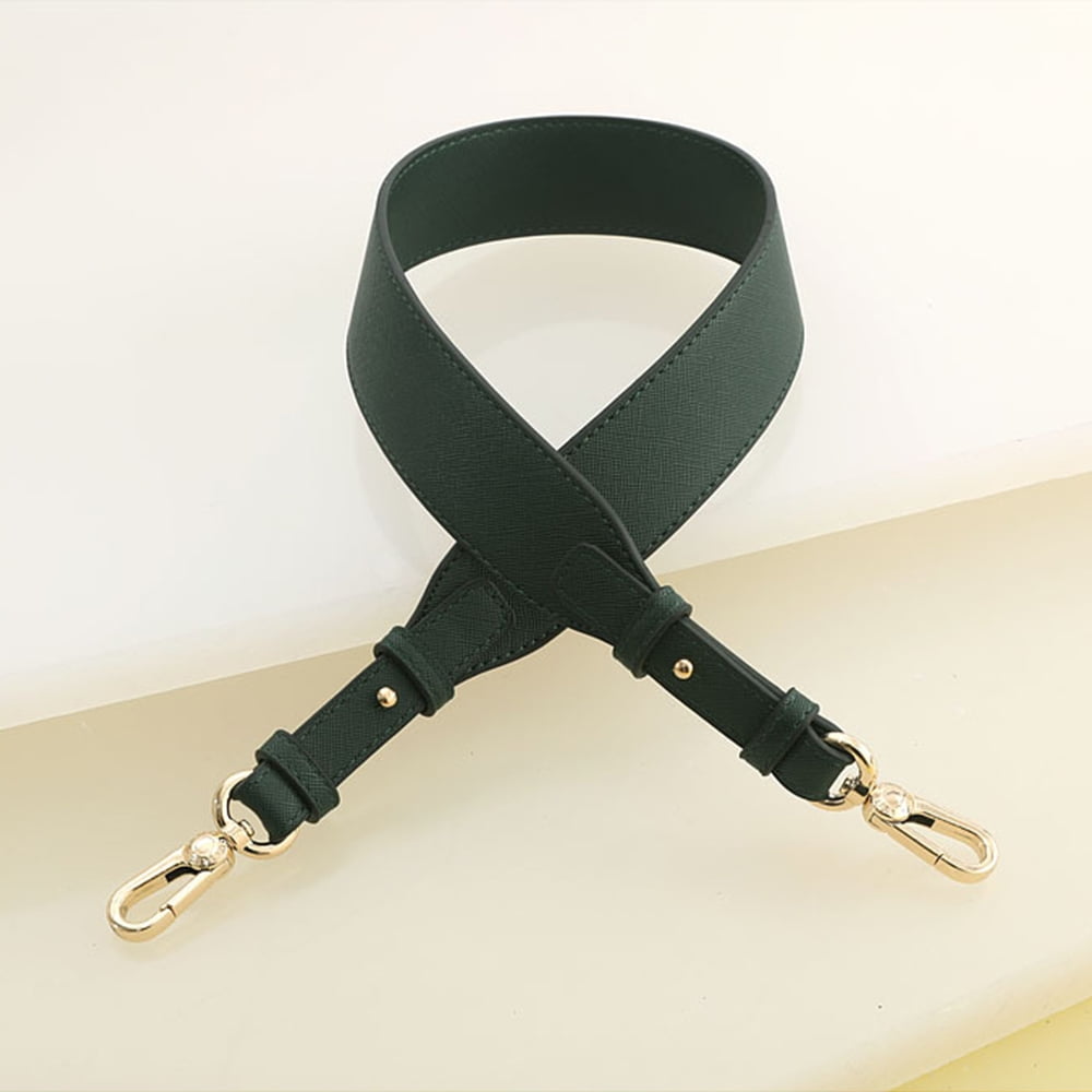 Women Detachable Bag Strap Adjustable Solid PU Leather Wide Shoulder