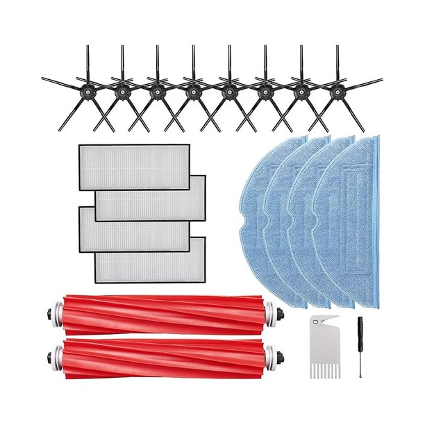Kit de accesorios S7 para S7 S7+ S7 Maxv S7 Maxv Plus Las piezas de repuesto incluyen cepillo lateral principal, fregona, limpiador