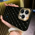 thumbnail image 2 of for iPhone 15 Glitter Bling Case for Women,Cute Luxury Bling Rhinestone Diamond Sparkle Shiny Soft TPU Silicone Shockproof Slim Girls Protective Phone Case for iPhone 15 6.1 Inch 2023 (Black), 2 of 4