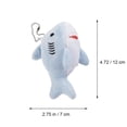 thumbnail image 2 of Peluche Décorative Suspendue Requin Mignon 1ensemble 4.7x2.8in, 2 of 8