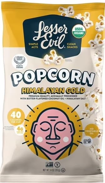 Lesser Evil Himalayan Gold Popcorn, 14 Ounce