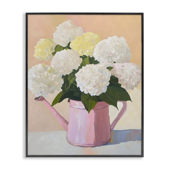 Stupell Industries French Country Hydrangeas in Watering Can Black Framed Giclee Art, 11 x 14, by The Prints Vibe