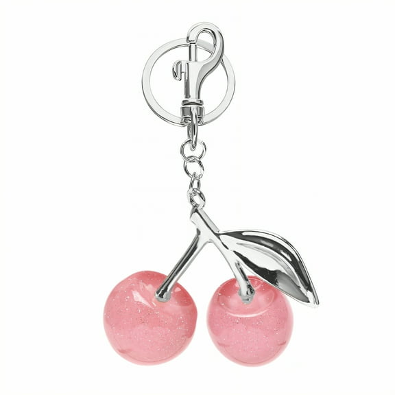 DESIGNICE Purse Charms,Playful Cherry Finish Keychain Charms,Elegant Brass Finish Bag Charms for Handbags,Style1