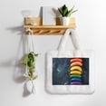 thumbnail image 5 of Honeii Rainbow Sausages On Dark Slate Print Fluffy Shoulder Bag Plush Bags Women Ladies Tote Bag Fluffy Furry Purse Handbag for Autumn and Winter, 5 of 7