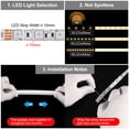thumbnail image 2 of Canal difusor LED Uxcell, 16.5 pies/5 metros, instalaciones LED de 10 mm, 2 of 7