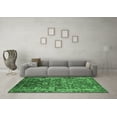 thumbnail image 3 of Ahgly Company Indoor Round Oriental Emerald Green Industrial Area Rugs, 3' Round, 3 of 4