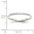 thumbnail image 2 of Primal Gold 14 Karat White Gold 2mm Lightweight Comfort Fit Band Size 5, 2 of 5