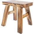 thumbnail image 4 of Monyance wooden stools Rustic Wood Stool for Bathroom, Kitchen, or Plant Stand(9.45X9.06X7.87Inches), 4 of 11