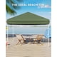 thumbnail image 3 of Yeshouse Carpa plegable de 10 x 10 pies, cenador instantáneo con protección UV UPF 50+, impermeable, 3 alturas ajustables, 4 sacos de arena y bolsa de transporte, 3 of 6
