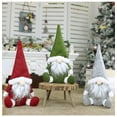 thumbnail image 4 of 1 Uds. Decoraciones navideñas verdes muñeco anciano sin rostro escaparate decoraciones navideñas muñeco decorativo de estilo nórdico BRILLAR Rojo Verde, 4 of 5