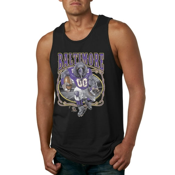Wild Bobby, Baltimore Fan | BAL Fantasy Football ,Sports, Men Graphic Tank Top, Black, Small