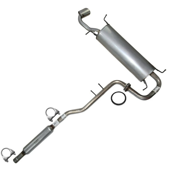 Stainless Steel Exhaust Resonator and Muffler Fits 2009-2015 Toyota Venza 2.7L - Direct Fit