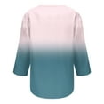 thumbnail image 4 of Giftesty Womens Summer Tops Women's Fashion Three Quarter Sleeve Retro Round Neck Easter Printed Loose Tops Blouse, 4 of 5