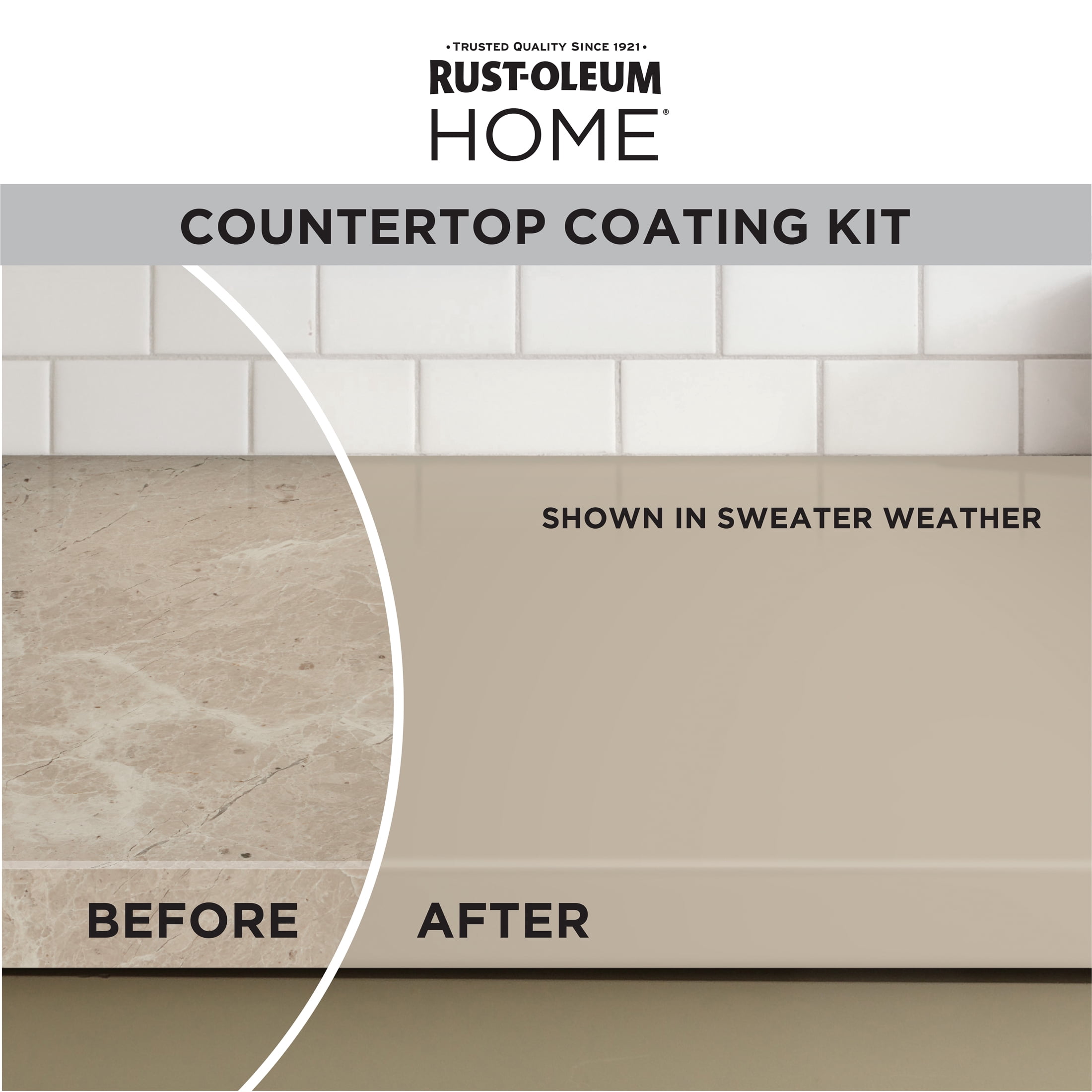 Sweater Weather, Rust-Oleum HOME Countertop Satin Coating Kit-38496221T, Quart
