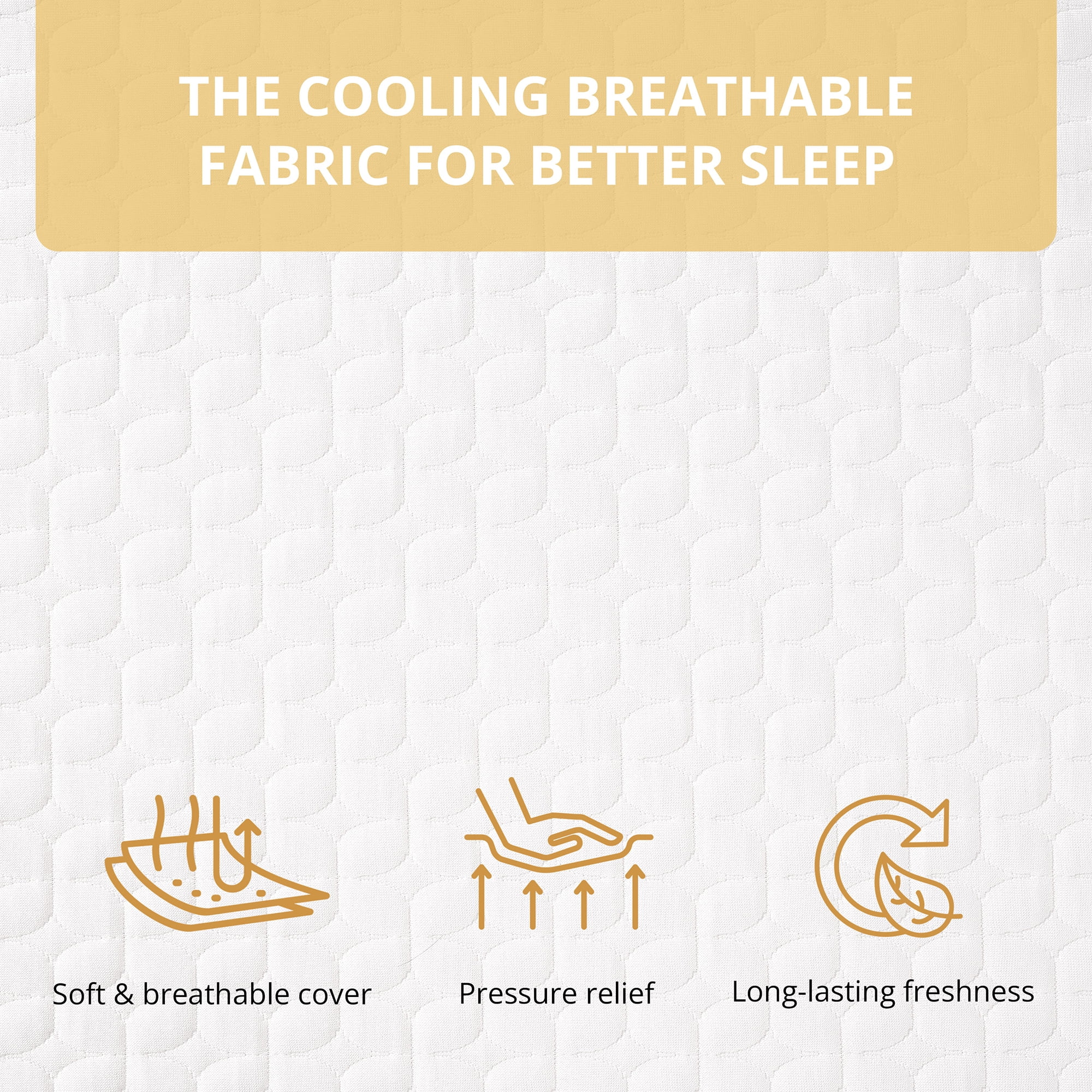 Subfun 6" Twin Gel Memory Foam Mattress,Mattress in a Box, Cooling & Medium Firm Support, CertiPUR-US Certified Foam