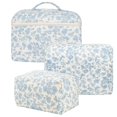 thumbnail image 1 of Bolsa de maquillaje FITINI Travel, bolsa de aseo acolchada grande, paquete de 3 unidades, azul, 1 of 8