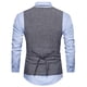 thumbnail image 1 of Traje de chaleco cruzado de lana para hombre Chaleco de negocios retro Pompotops  oipoqjl21783, 1 of 5