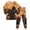 Brown, variant on Leey-World Halloween Pjs Kids Toddler Soft Comfy Round Neck Sleepwear 2Pcs Pjs Long Sleeve Warm Long Pajamas