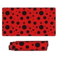 thumbnail image 2 of Kdxio Ladybug Pattern Print Large Gaming Mouse Pad,Non-Slip Base,Water Resist Keyboard Pad for Gamer,Office & Home,29.5 x 15.8 in, 2 of 9