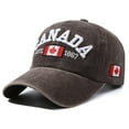 thumbnail image 1 of TINZ Canada Baseball Cap Canada Day Embroidered Maple Leaf Flag Adjustable Hat, 1 of 7