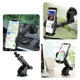 thumbnail image 3 of Universal Multifunctional Car Phone Holder, Black, Adjustable Width 50-100mm, ABS/PP/PVC, XP019, 3 of 8
