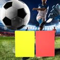 thumbnail image 3 of Práctica herramienta de árbitro de juegos de fútbol ​​tarjeta roja de árbitro de Material de PVC tarjeta roja y amarilla de fútbol ​​para competición deportiva ANGGREK Otros, 3 of 8