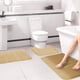 thumbnail image 5 of Juego de alfombras de baño de espuma viscoelástica CELNNCOE: suaves, cómodas, absorbentes de agua, antideslizantes, gruesas, lavables a máquina, de fácil secado. Juego de 3 alfombras de baño., 5 of 7