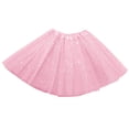 thumbnail image 3 of WQNVRNR Women's Tulle Bubble Skirt- Fashion Summer Sequin A Line Party Dress Skirt Pink Size Free Size, 3 of 3