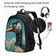 thumbnail image 2 of Fotbe Blue Watercolor Duck Mochila con Estampado y Puerto USB para Hombre y Mujer, Mochila Antirrobo, Mochila de Viaje, Mochila Escolar, Mochila Universitaria, 2 of 7