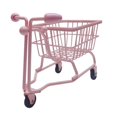 thumbnail image 3 of Mini carrito de compras, mini cesta de almacenamiento, modelo de carrito, lindo accesorio de fotografía. rosa, 3 of 9