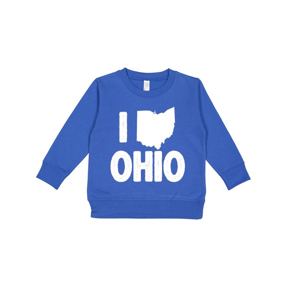 Inktastic I Love Ohio with State Silhouette Toddler Sweatshirt