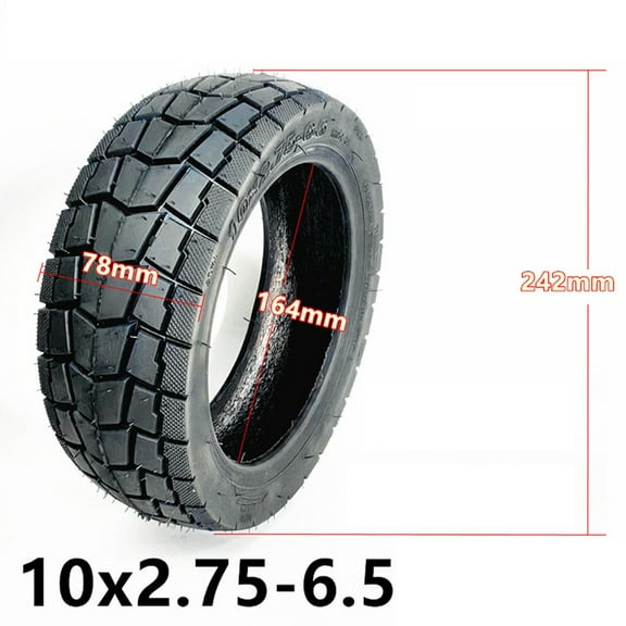 qiya 10inch 10x2.75-6.5 Electric Scooter Tyre 70/65-6.5 Tubeless Off-road Tire 255*70