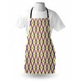 thumbnail image 3 of Mardi Gras Apron Classical Diamond Line Rhombus Pattern in Traditional Carnival Colors, Unisex Kitchen Bib Apron with Adjustable Neck for Cooking Baking Gardening, Purple Yellow Green, by Ambesonne, 3 of 3
