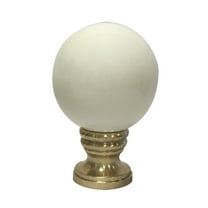 Royal Designs, Inc. Ceramic Sphere Lamp Finial for Lamp Shade, F-5054BG-1, Polished Brass, Single