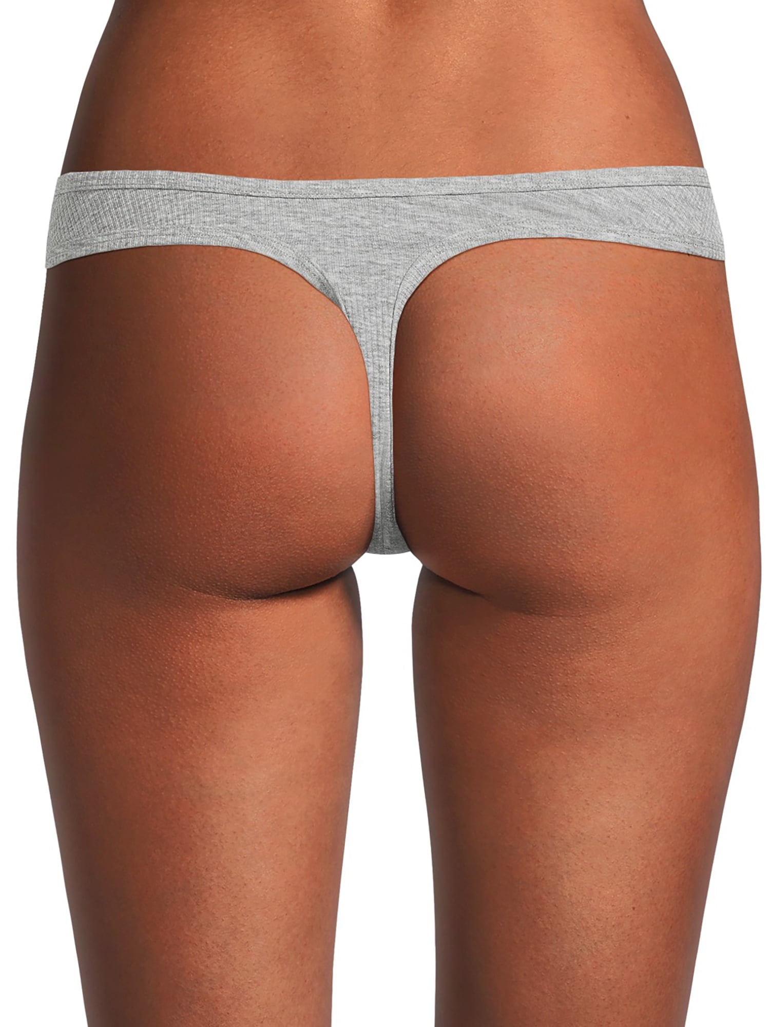 No Boundaries Cotton Thong Panty, Women's and Women's Plus