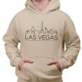 thumbnail image 2 of Skyline Las Vegas Nevada Hoodie Sweatshirt Unisex Large Sand, 2 of 5