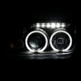 thumbnail image 5 of Spec-D Tuning LED + Halo Projector Headlights Black Compatible with 1999-2005 VW Jetta/ Bora Mk4, Left + Right Pair Headlamps Assembly, 5 of 7