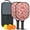 Pioneer Flower Floral, variant on Pickleball Paddles Set,Pioneer Flower Floral Print Pattern Fiberglass Surface Pickleball Racket Set with 2 Indoor Outdoor Pickleball Balls and Pickleball Bag,Pickle-ball Equipment