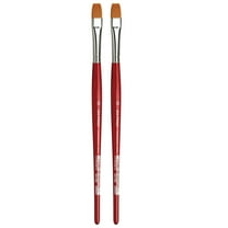 da Vinci COSMOTOP-SPIN Silkpainting Brush, Synthetic, Watercolor, Flat, Size 12, Pack of 2